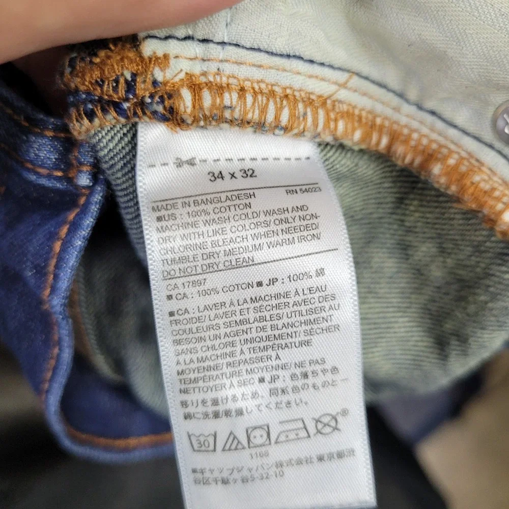 Banana Republic Slim Fit Jeans Mens 34x32 Blue Dark Wash Denim